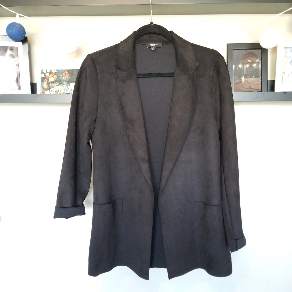 Premise Studio faux leather black jacket